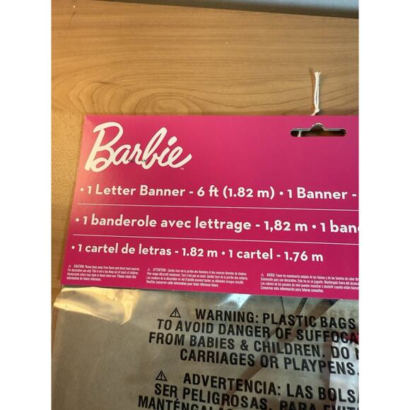 Barbie® Dream Together Happy Birthday Banner 2-Pcs 6 Feet NEW - Picture 3 of 4